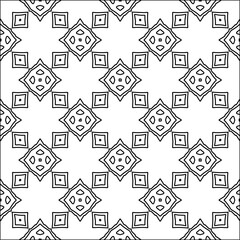 Figures from lines.Black pattern on white wallpaper for web page, textures, card, poster, fabric, textile. Abstract background.Repeating background image.White texture. Lines form shapes.