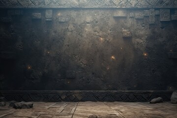 Ancient Antique Vanished Civilization Mysteries Background Texture with Empty Copy Space created with Generative AI Technology - obrazy, fototapety, plakaty