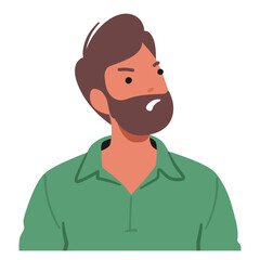 Angry Male Character Fuming With Rage, His Eyes Ablaze, An Aura Of Intense Fury Surrounds Him, Vector Illustration