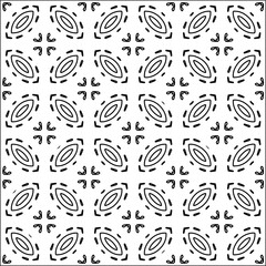 Figures from lines.Black pattern on white wallpaper for web page, textures, card, poster, fabric, textile. Abstract background.Repeating background image.White texture. Lines form shapes.