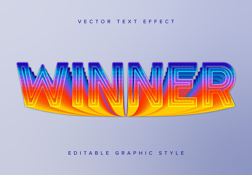 Bold 3D Gradient Text Effect Mockup