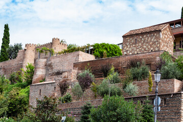 travel to Georgia - Darejan Palace walls in Avlabari district of Tbilisi city on autumn day