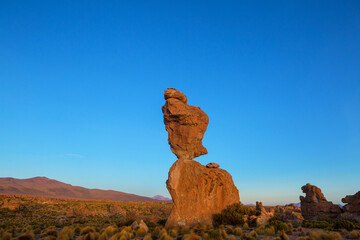 Fototapeta na wymiar Rock formations in Bolivia