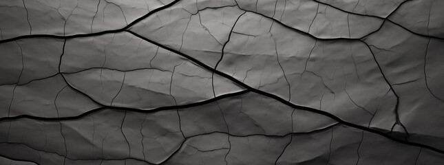 A close up of a crack in the ground