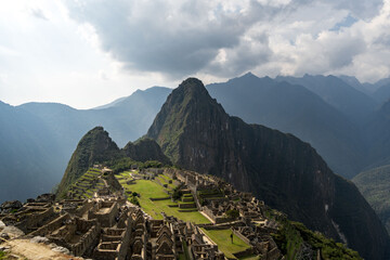 Incredible landscape, Lost city in Cusco, Machu Pichu city of the Incas in Peru