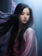 Asian woman illustration