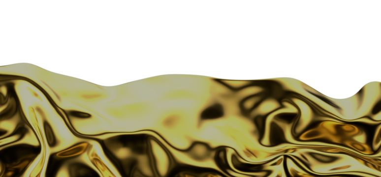 3D render of Gold Cloth abstract background