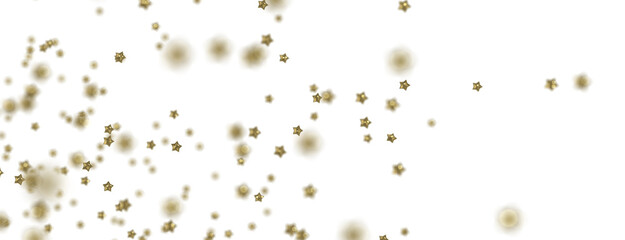 XMAS stars. Confetti celebration, Falling golden abstract decoration for party, birthday celebrate,