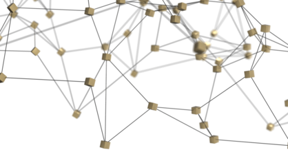 Abstract futuristic - technology with polygonal shapes on dark blue background.