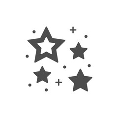 Star shine or twinkle glyph icon
