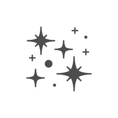 Star shine or twinkle glyph icon