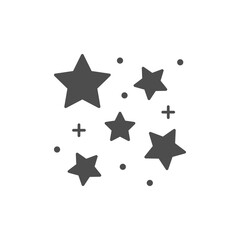 Star shine or twinkle glyph icon