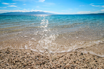 Beautiful Liang Beach in Central Maluku, Indonesia