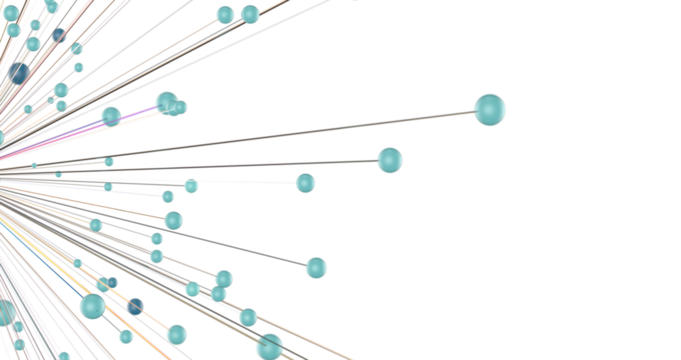 Abstract digital connection dots and lines. Technology background. Network connection structure. Plexus effect. 3d