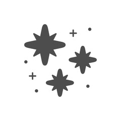 Obraz premium Star shine or twinkle glyph icon