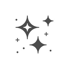 Star shine or twinkle glyph icon