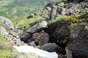 rocks in the mountains