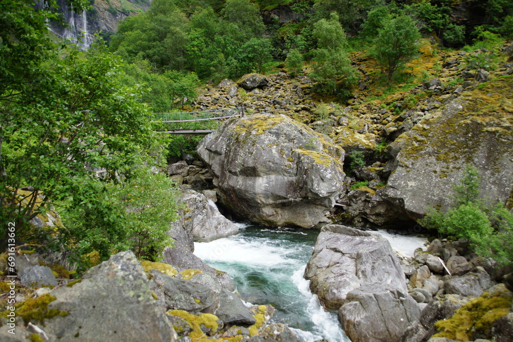 Poster river in the mountains