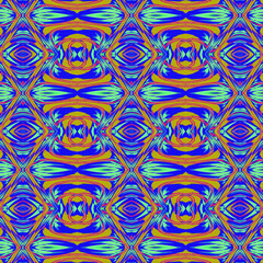 A seamless creative multiple color vector repeating fabric pattern, background, wallpaper and interior decoration design 