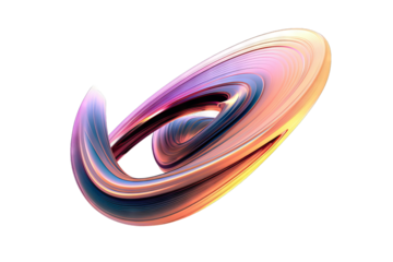 metal isolated fashion yellow gradient purple graphic colours art iridescent background design swirl creative style illustration modern threedimensional Abstract futuristic shape 3d render