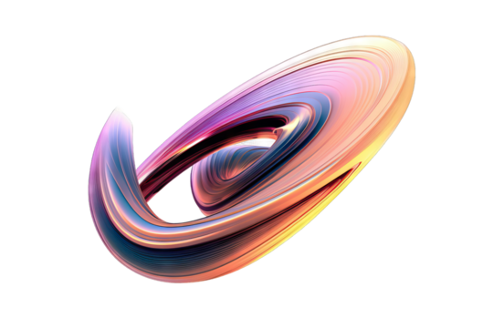 metal isolated fashion yellow gradient purple graphic colours art iridescent background design swirl creative style illustration modern threedimensional Abstract futuristic shape 3d render