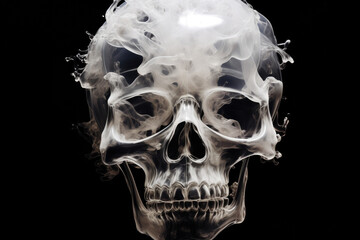 Obraz premium Ghostly Remnants: Capturing Death's Shadow