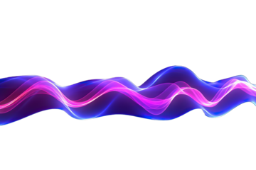 geometric fashion glow panorama horizontal line threedimensional 3d render abstract panoramic background pink blue wavy lines Glowing neon light impulse equalizer chart ultraviolet spectrum