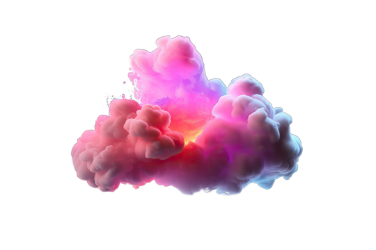 minimal modern blue pink fume smoke space copy weather geometric shape line air frame ultraviolet background ring cumulus light threedimensional 3d render abstract cloud illuminated neon light