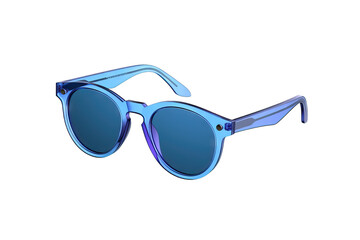 design eye eyewear accessory retro travel beach holiday colours object summer sun glasses threedimensional 3D illustration blue fashion sunglasses black lens optic isolated transparent background