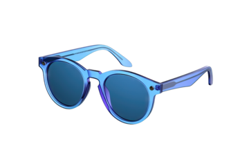 design eye eyewear accessory retro travel beach holiday colours object summer sun glasses threedimensional 3D illustration blue fashion sunglasses black lens optic isolated transparent background