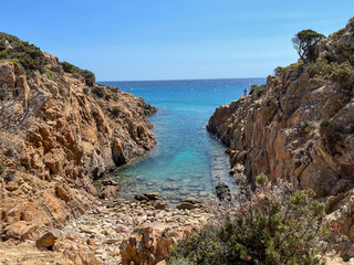 Die Insel Sardinien im Mittelmeer