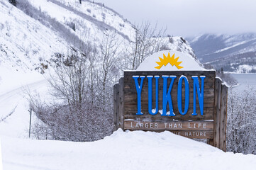 Yukon Territory Border Sign