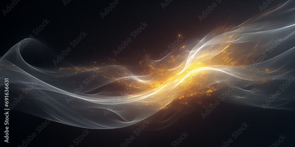Canvas Prints futuristic abstract energy wave background in space