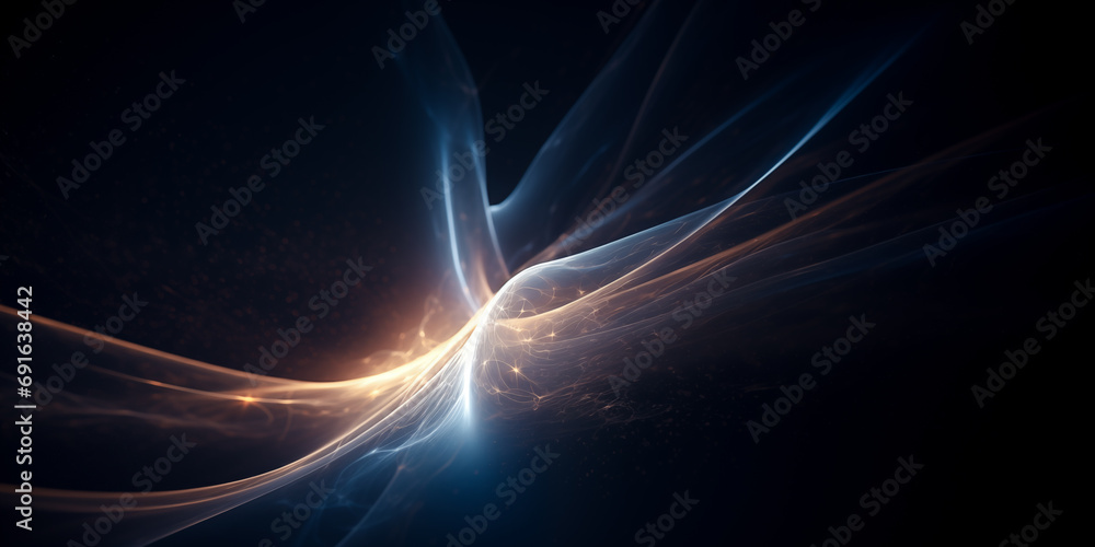 Canvas Prints futuristic abstract energy wave background in space