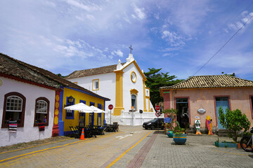 Santo Antonio de Lisboa historic district of the city of Florianopolis in Santa Catarina state,...