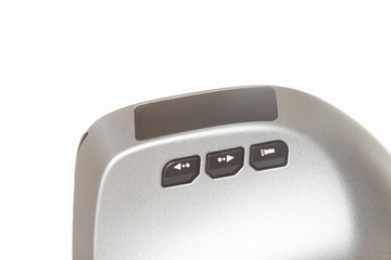 Isolated vertical mouse. Concept of body health. Office syndrome concept. Carpal Tunnel Syndrome