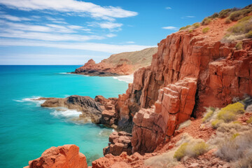 Fototapeta na wymiar Western Australia's vast deserts, stunning beaches, and unique rock formations