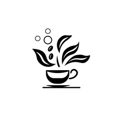 Vector illustration of a cartoon coffee cup	