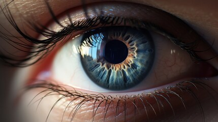  a close up of a person's eye showing the iris of the eye and part of the iris of the iris of the eye and part of the iris of the iris of the eye. - obrazy, fototapety, plakaty