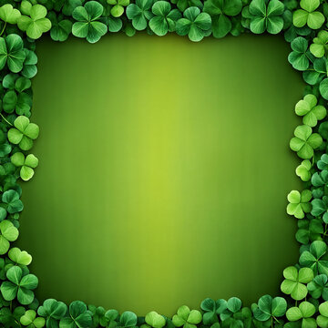 an illustration with a lot of shamrock leaves - for st patricks day cards and other st patricks day related topics