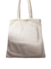 Eco tote bag isolated on white. Recycled cotton textile shopper mockup