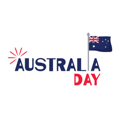 australia day and flag