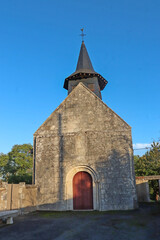 Centre - Cher - La celle-Condé - Eglise Saint-Germain - Façade occidentale