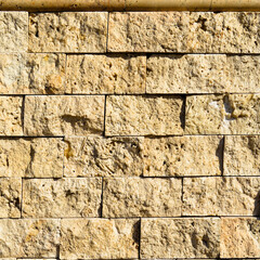 Cutting beige marble wall rectangular, seamless lined up