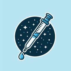 vector illustration of a pipette