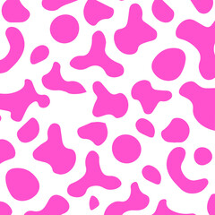 Pink cow print seamless pattern svg