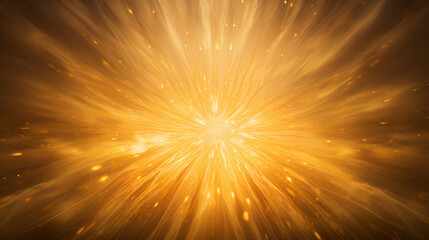 A transparent radiant gold sunburst overlay to place on top of images, with rays spreading outward