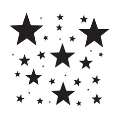 Stars SVG, Sparkle Stars SVG, Star Clipart, Instant Download, Cricut Cut File, Silhouette