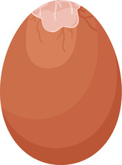 Broken egg icon cartoon vector. Fresh farm food. Vegetation meal
