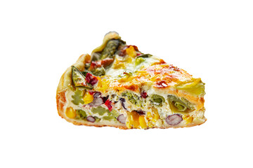 quiche open pie vegetable savory baked goods puff pastry healthy eating cooking appetizer meal food snack on the table copy space food background
